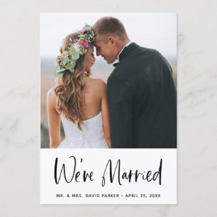 Anúncio de casamento Poste simples e Partido   Fot