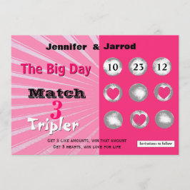 Anúncio de Casamento Rascável Fun Lotto