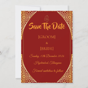 Anúncio de Casamento Real Indiano