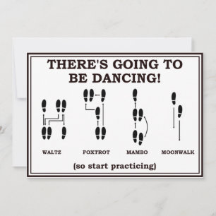 Anúncio de casamento Save The Date com dança