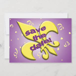 Anúncio de casamento Save the Date Fleur de Lys