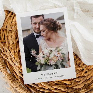 Anúncio de Casamento Simples e Elegante com Texto 