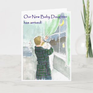 Anúncio de chegada da New Baby Girl