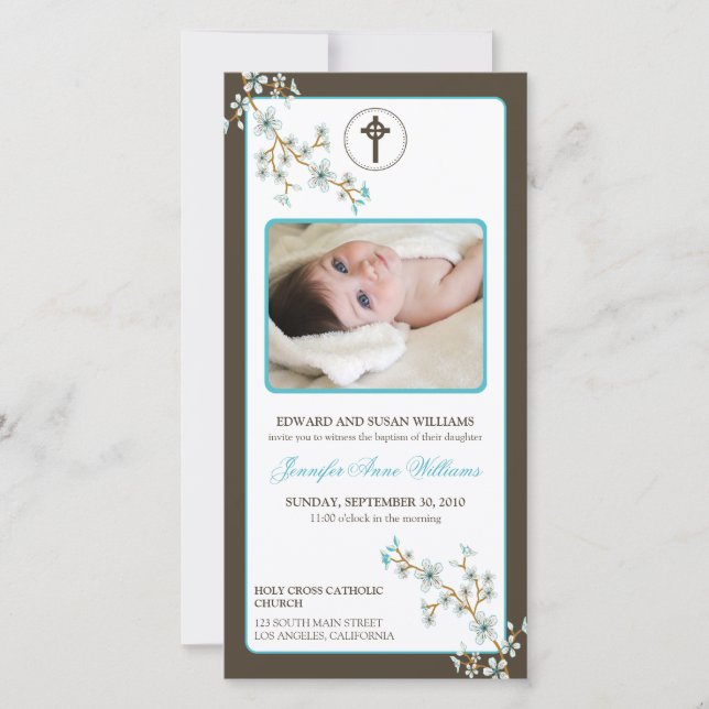 Anúncio de Cherry Blossoms Baptism (Frente)