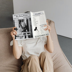 Anúncio de Chuvada de Bebê em Jornal de Gravidez