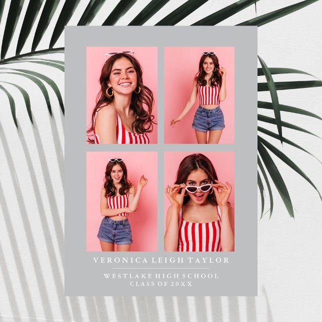 ANÚNCIO DE CLASSY CHIC PHOTO COLLAGE GRADUATION (Criador carregado)