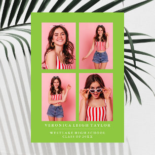 ANÚNCIO DE CLASSY CHIC PHOTO COLLAGE GRADUATION