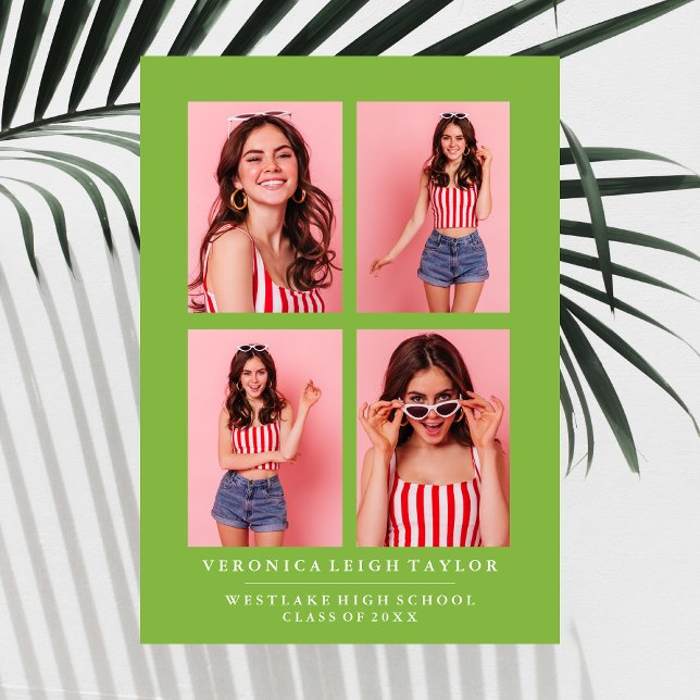 ANÚNCIO DE CLASSY CHIC PHOTO COLLAGE GRADUATION (Criador carregado)