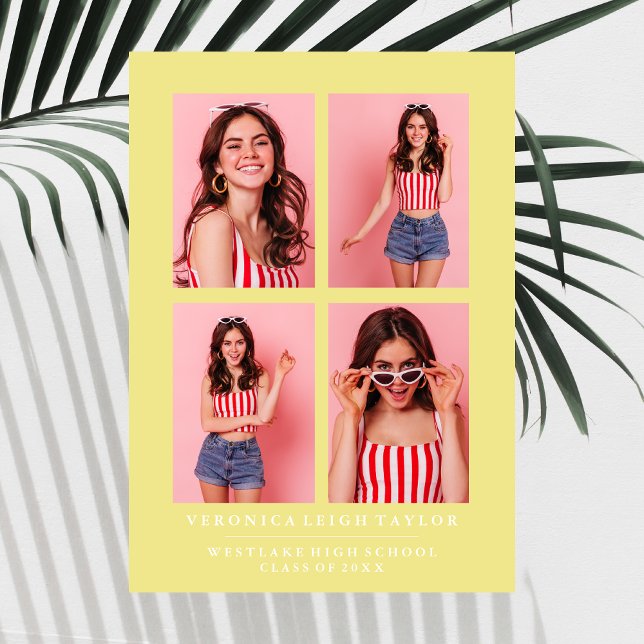 ANÚNCIO DE CLASSY CHIC PHOTO COLLAGE GRADUATION (Criador carregado)