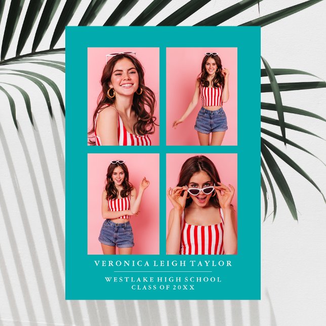 ANÚNCIO DE CLASSY CHIC PHOTO COLLAGE GRADUATION (Criador carregado)