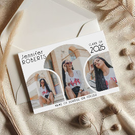 Anúncio de Conclusão de Curso com Colagem de Fotos