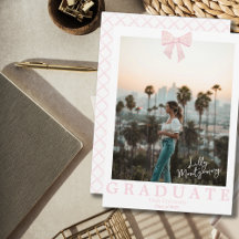 Anúncio de Conclusão de Curso Coquette Rosa com La