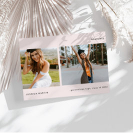 Anúncio de Conclusão de Curso Minimalista com Duas