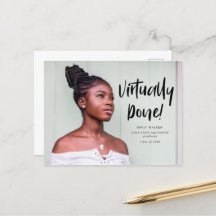 Anúncio de Conclusão de Curso Postcard