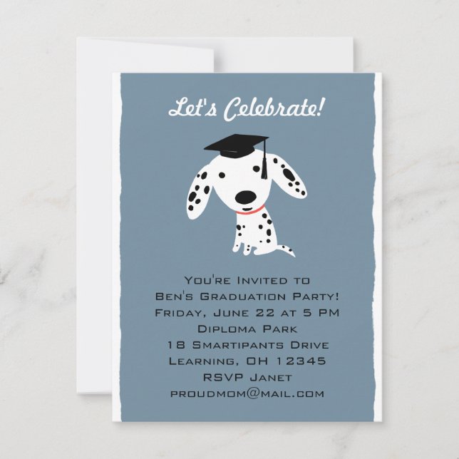Anúncio de Conclusão do Cachorrinho Dalmata (Frente)