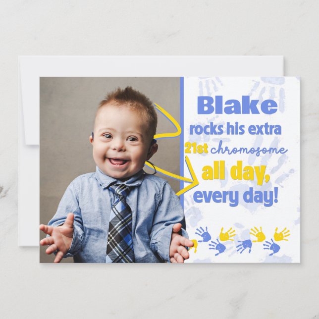 Anúncio de Consciência da Síndrome de Down (Frente)