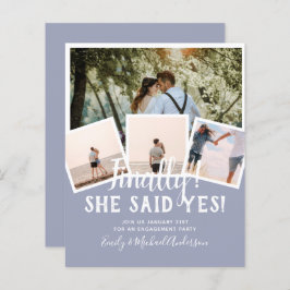 Anúncio de Convite de casamento de FOTO DO ORÇAMEN