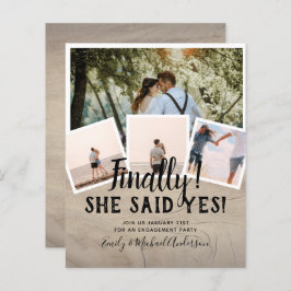 Anúncio de Convite de casamento de FOTO DO ORÇAMEN