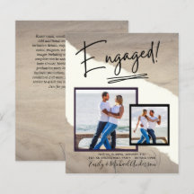 ANÚNCIO DE CONVITE DE ENGAJAMENTO FOTOGRÁFICO COM 