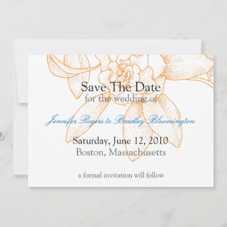 Anúncio de Convite de Noivado Save The Date