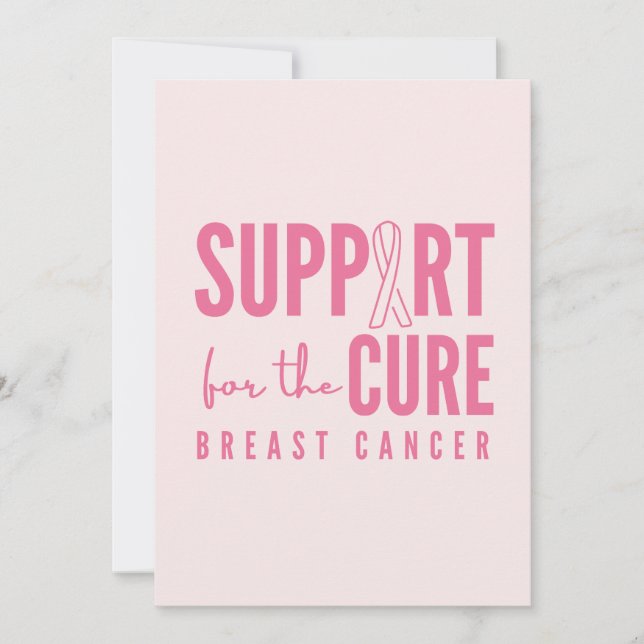 Anúncio de convite para a cura de apoios ao cancer (Frente)