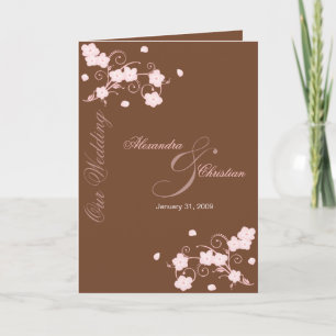 Anúncio de Convite para Casamento de Blossom Rosa