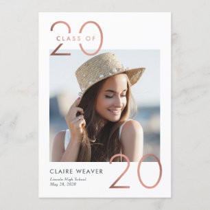 Anúncio de Convite para Graduação do Ano de Enquad