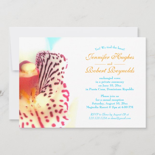 Anúncio de Elopamento na Praia 'Nós Fizemos o Nó' (Frente)