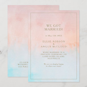 Anúncio de Elopemento de Cores Aquáticas no Ver