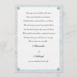Anúncio de Elopemento de Rosa Mosaico