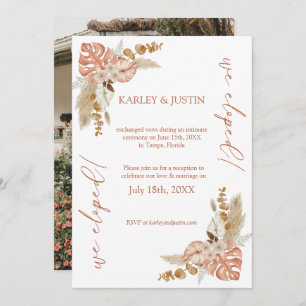 Anúncio de Elopemento Floral Boho