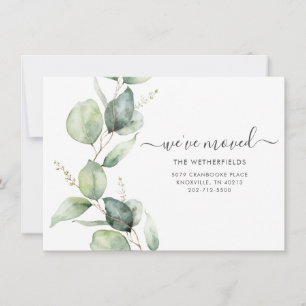 Anúncio de Endereço Móvel Eucalyptus Watercolor