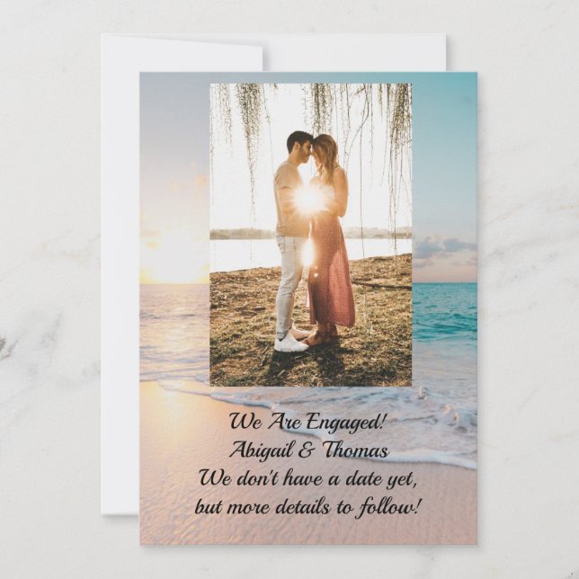 Anúncio de Envolvimento da Foto Oceano (Frente)