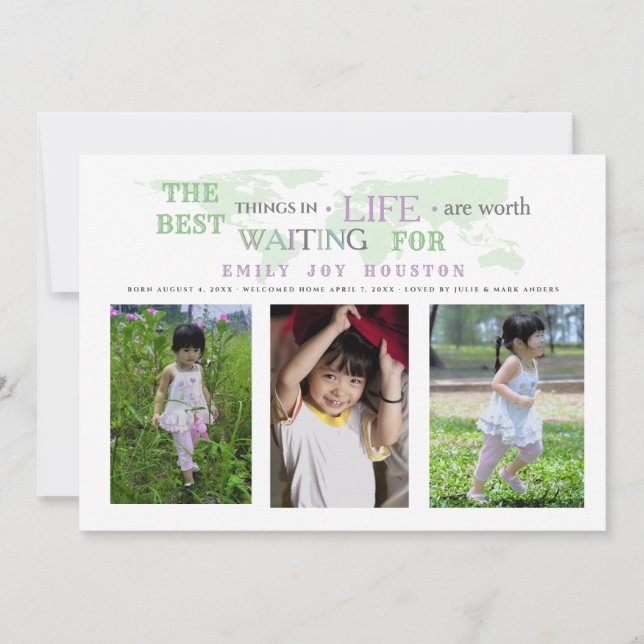 Anúncio de espera da foto da adopção do valor (Frente)