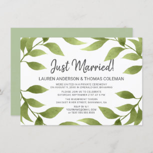 Anúncio de exaustão de recem casados Watercolor