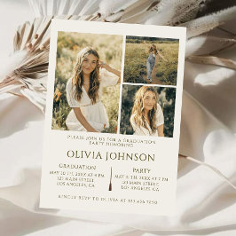 Anúncio de Festa de formatura de 4 fotos