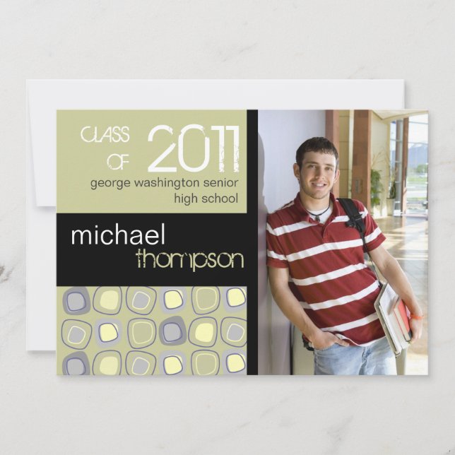 Anúncio de Festa de formatura de Cara de Bloco Ret (Frente)