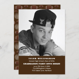 Anúncio de Festa de formatura de Foto de Futebol