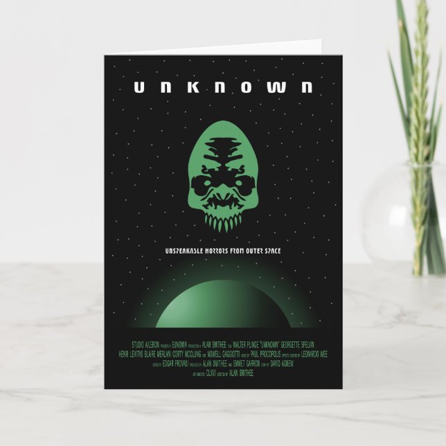 Anúncio De Filme De Horror Sci-Fi, Desconhecido (Frente)