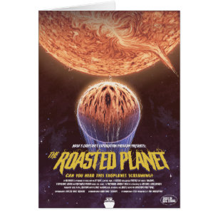 Anúncio De Filme De Horror Sci-Fi, O Planeta Rosta