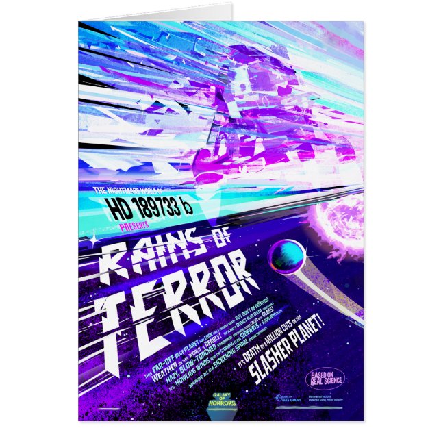 Anúncio de Filme de Terror de Ficção Científica, C (Frente)