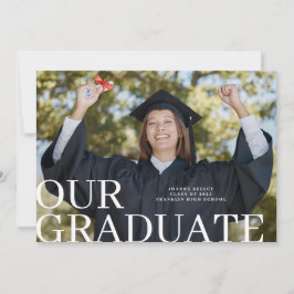 Anúncio de Formando com Tipografia Clássica 2