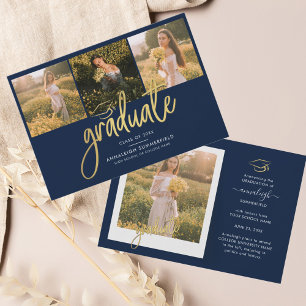 Anúncio de Formando de Colagem de Fotos para Gradu