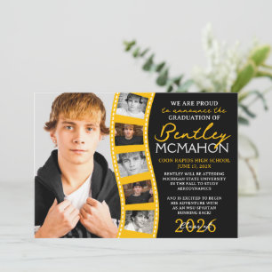 Anúncio de Formando de Fita Preto e Dourado 6