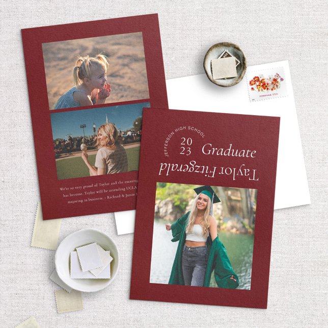 Anúncio de Formando de Foto de Tendência Mínima Mo (Criador carregado)