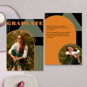 Anúncio de Formando de Foto Laranja 2 Verde de Arc