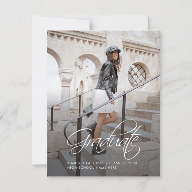 Anúncio de Formando de Foto Script Graduação 2025 (Frente)