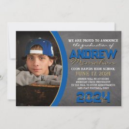 Anúncio de Formando de quadro chalkboard Real Azul