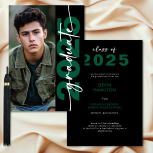 Anúncio de Formando de Tipografia Verde Moderna