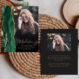 Anúncio de Formando Escuro de Foto do Agate Verde 